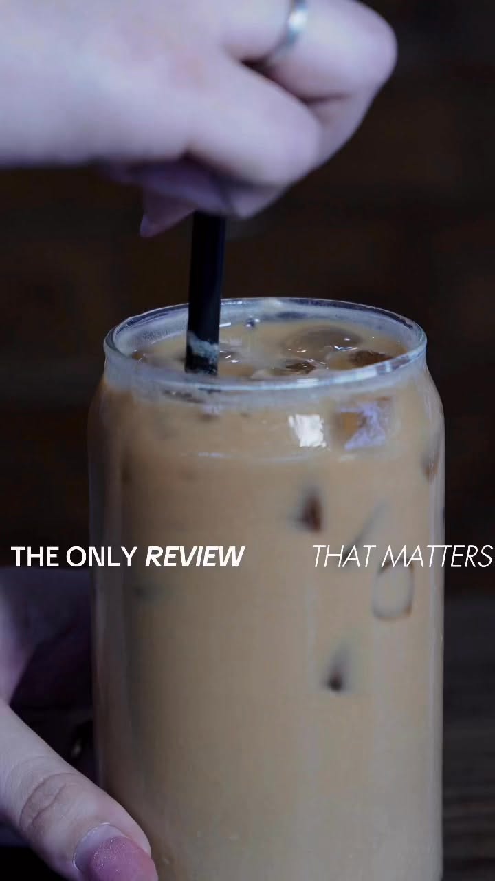 Iced coffee latte